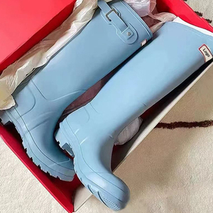 Phụ nữ của mưa khởi động cao su tự nhiên đầu gối Cao Wellington vườn Giày lưới mùa hè mùa đông mùa thu biểu tượng tùy chỉnh gumboot - Product Image 5