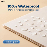 Paneles de Techo y Pared de PVC de Diseño Moderno, Resistentes al Fuego y al Agua, Fáciles de Instalar para Cocinas, Baños y Dormitorios