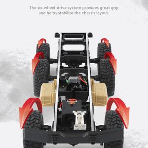 รถบังคับวิทยุ SJY-Q60 2.4G พร้อมสวิตช์ปรับความเร็ว รถบรรทุกของเล่น รถขนส่ง 500 กรัม ขับเคลื่อน 6 ล้อ - Product Image 5