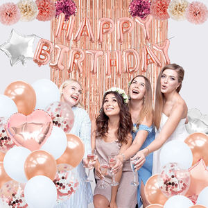 Nicro-globos de aluminio de oro rosa para <span class=keywords><strong>cumpleaños</strong></span> de <span class=keywords><strong>16</strong></span> °, conjunto de banderines para eventos de <span class=keywords><strong>cumpleaños</strong></span> de niña, suministros de fiesta para adultos, decoraciones, venta al por mayor - Product Image 5