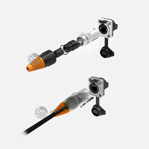 Outdoor IP65 8P RJ45 Panel Mount <strong>Ethernet</strong> Network Cable <strong>Plug</strong> RJ45 Interface <strong>Socket</strong> Connector Direct -<strong>plug</strong> 8P Horn Connector - Product Image 4