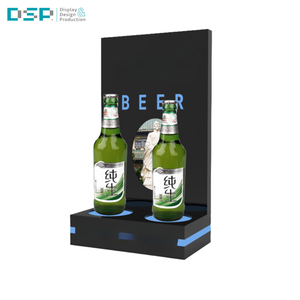 DSP OEM Brand Wooden LED Bottle Presenter From Vietnam Factory One Bottle Display Glorifier for <b>Beverage</b> <b>Serving</b> <b>Sets</b> - Product Image 5