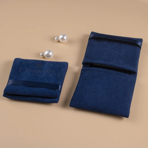 Nouvelle conception 2025, pochette à bijoux en velours épais de luxe, emballage personnalisé - Product Image 4