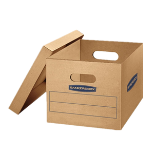 Wholesale Portable Office Document Storage <b>Paper</b> <b>Box</b> with Removable Lid Custom Color Logo Printed Cardboard Organizer <b>Box</b> Handle - Product Image 1