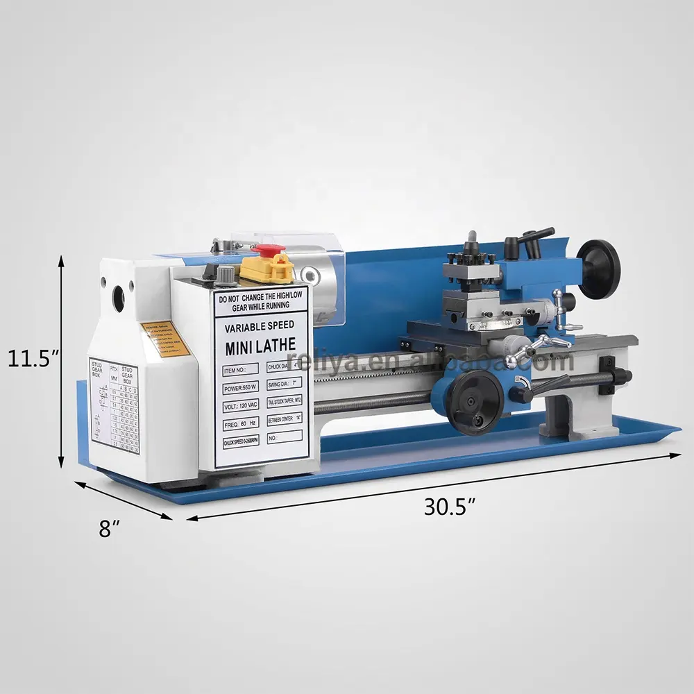 CJ18 550w dijital ekran metal çalışma ucuz fiyat yüksek hassasiyetli küçük mini torna makinesi