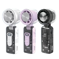 Ventilateur de bureau portable USB rechargeable, 6 vitesses réglables, moteur sans balais, alimenté par batterie, pour maison et voiture