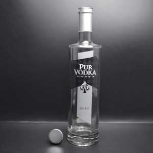 Thiết kế đặc biệt rỗng Vodka nước trái cây Đồ uống Rượu chai thủy tinh 750ml 75cl rượu chai - Product Image 5