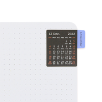 Onglets d'index autocollants pour planificateurs, séparateurs d'index mensuels et hebdomadaires, autocollants de calendrier pour agendas et planificateurs