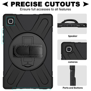 Coque de protection en silicone 10.4 pouces avec sangle de poignée, étui coloré et sur mesure pour Samsung Galaxy <span class=keywords><strong>Tab</strong></span> A T505 <span class=keywords><strong>T500</strong></span> - Product Image 2