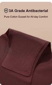 Culottes pour femmes en coton antibactérien 3A avec logo personnalisé, vente en gros, coupe laser, taille haute, invisibles, sans couture - Product Image 2