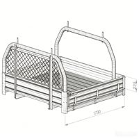 Bacs de chargement en aluminium pour pick-up et camionnettes