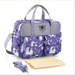 Bolsa de Pañales de Gran Capacidad, Ligera e Impermeable, Bolso de Viaje para Bebé con Correa para el Hombro y Cambiador - Product Image 1