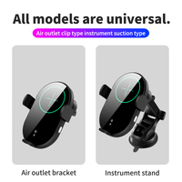 Chargeur sans fil pour voiture Justlink haute vitesse 15W 5V/2A, induction infrarouge, support de téléphone portable et de véhicule, 0-10 mm
