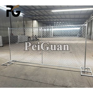 Clôture à chaîne temporaire galvanisé, support de chantier américain, livraison gratuite - Product Image 2