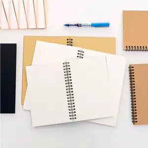 Caderno espiral barato OEM A5 para impressão de diário personalizável, agenda de capa mole, cadernetas para laticínios