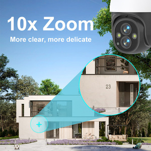 Caméra de surveillance extérieure étanche PTZ avec zoom optique 10x, vision nocturne, interphone vocal et détection intelligente - Product Image 5
