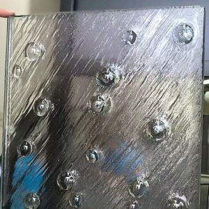 مصنع محكم رمادي زخرفي فن الزجاج خفف الساخنة تذوب نسيج مخصص اليدوية الزجاج الملون فن موجة فقاعة الزجاج نمط - Product Image 3