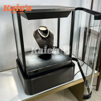 Vitrine de présentation de bijoux avec serrure électronique luxueuse, présentoir en verre haut de gamme, comptoir de présentation de bijoux avec éclairage LED