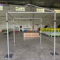 LEDA Fournisseur d'usine Kits de tubes et de draperies en aluminium à structure pyramidale réglable pour les événements de mariage Décoration de fond