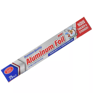 Rouleaux de papier aluminium gaufré de qualité alimentaire pour usage en cuisine, tempérage souple, impression de logo personnalisée, longueur 300 m - Product Image 1