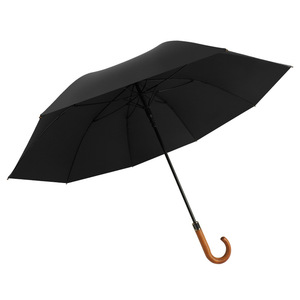 Nouveau <span class=keywords><strong>parapluie</strong></span> droit rétro en bois courbé avec poignée, imprimé golf, publicitaire, résistant aux intempéries, impression de logo - Product Image 5