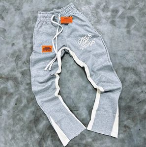 Мужские хлопковые спортивные штаны с широкими штанинами, 400 - Product Image 5