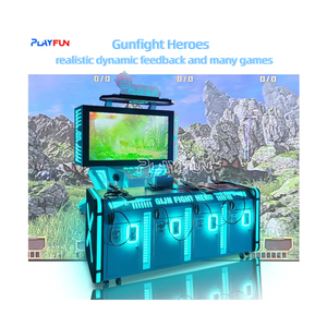 เครื่องเกมยิงปืน <span class=keywords><strong>VR</strong></span> แบบหยอดเหรียญ สำหรับ 4 คน จำลองการต่อสู้ฮีโร่ ยิงปืนยาว สำหรับสถานบันเทิง - Product Image 2