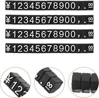Étiquettes de prix amovibles en plastique ABS pour les cubes d'affichage des prix sur les étagères des supermarchés
