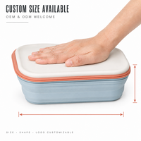 Bols pliables en silicone de qualité alimentaire - Design contemporain, compatibles lave-vaisselle, non toxiques, portables pour la rentrée scolaire et les fêtes