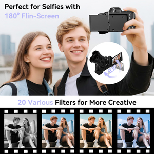 Nouvelle Caméra Vidéo Numérique Mini 4K avec 3 Viseurs et 32 Go de Stockage – Solution Vidéo Portable pour Utilisateurs Intelligents - Product Image 4