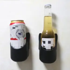 Porte-bouteilles en Silicone et verre à personnaliser, 1 pièce, porte-bière, porte-boissons, porte-bière, porte-gobelets, pour douche