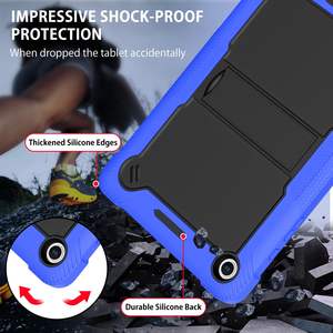 Étui pour tablette T-Mobile Revvl Tab <span class=keywords><strong>2</strong></span> 10,1 pouces, résistant aux chocs, protection intégrale à 360 degrés, robuste, avec béquille intégrée, étui pour tablette Android - Product Image 2