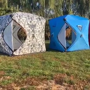 Automatische Hot Tent Grote Canvas Tent Te Koop Glamping Snel Open Camping Tent