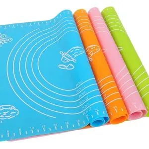 2024 Hot sale Silicone Kneading Dough Pad Baking Mat Kitchen Baking Tool Pastry Flour Rolling Dough Pad