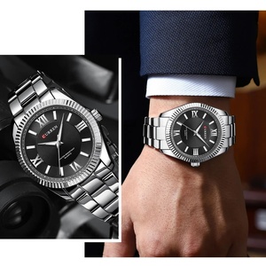 Montre de mode CURREN 8453 pour homme avec aiguilles lumineuses, bracelet fin en acier inoxydable, montre-bracelet à quartz, nouvelle montre - Product Image 5