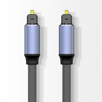 Câble audio numérique SPDIF Toslink à fibre optique pour HDTV, barre de son TV, amplificateur, connexion audio sans perte, gaine PVC 3m