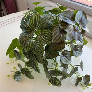 スイカの葉3D一握りミニ人工植物卸売 - Product Image 4