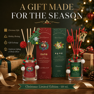 Diffuseur de parfum classique intemporel pour Noël, senteur Poire Anglaise et Freesia, pour une ambiance élégante et festive à la maison - Product Image 1