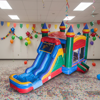 Nouvelle Conception Château Gonflable Extérieur pour Enfants, Aire de Jeu Gonflable, Maison de Rebond Gonflable