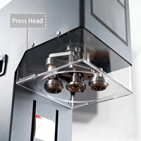 Machine de scellage automatique DEEPACK anti-déversement et non rotative, avec écran tactile intelligent, pour canettes en PET et aluminium de 30 à 200 mm