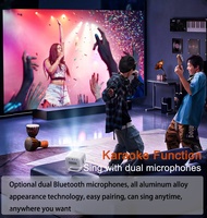 Proyector de Cine Portátil 4K-Laser para Exteriores, Certificado por Google-TV, 3D, 1080P, Alto Lumen, Tiro Corto, Recargable