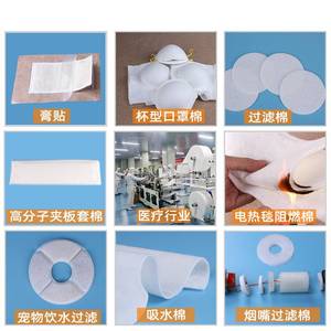 1mm-<strong>8mm</strong> <strong>Thick</strong> Needle-punched Non-woven Filter Core Cotton Absorbent Cotton <strong>Polyester</strong> <strong>Fabric</strong> - Product Image 2