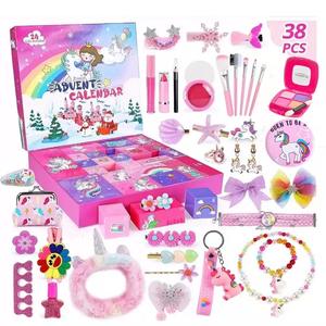 Calendario de Adviento para niñas, 24 días, calendario de cuenta regresiva de Navidad, accesorios para el cabello de unicornio para niños, caja de regalo sorpresa, regalos de Navidad para niñas - Product Image 5