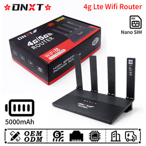 เราเตอร์ DNXT Mini WiFi6 300Mbps พร้อมช่องใส่ซิมการ์ด 1WAN/4LAN AP ซิมไวไฟโมเด็ม แบตเตอรี่ 5000mAh ใช้สำหรับทำงาน - Product Image 1