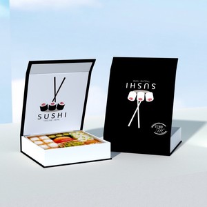 寿司マグネットボックス寿司スナック容器用食品グレード生分解性ギフトボックス - Product Image 2