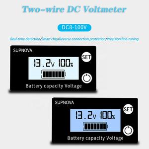 โวลต์มิเตอร์วัดความต่างศักย์12V 24V 48V 72V,ตัวบอกความจุแบตเตอรี่ DC 8V-100V กรดตะกั่วลิเธียม LiFePO4สำหรับรถยนต์รถจักรยานยนต์ - Product Image 3