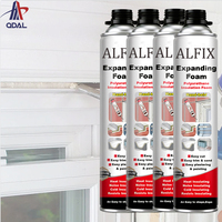 Mousse isolante en spray OEM, polyuréthane monocomposant, mastic adhésif en mousse PU pour le remplissage des espaces entre les portes et les fenêtres