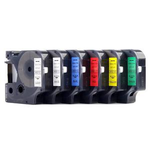 Cartucho de cinta de etiquetas Compatible con <span class=keywords><strong>DYMO</strong></span> D1 <span class=keywords><strong>Labelmanager</strong></span> 360d, 45013, 40913, 45803, 45010, <span class=keywords><strong>280</strong></span>, 160, negro en blanco - Product Image 2