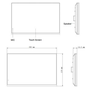Mini <span class=keywords><strong>interphone</strong></span> vidéo couleur 7 pouces avec carte IC, PoE, pour villa, système VDP - Product Image 6
