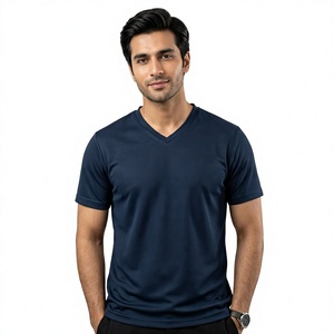 T-shirt d'entraînement grande taille pour homme – Nouveau style simple, haute élasticité, couleur unie, manches courtes, respirant, en jersey - Product Image 1